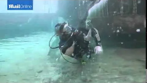 Derek Youd and his ultimate dive buddy...