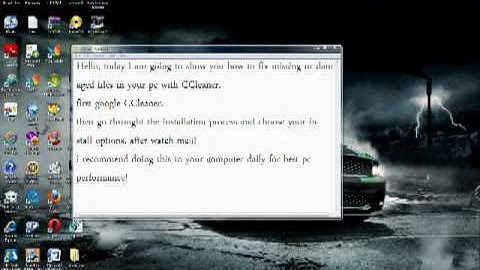 How to fix dll files and regestry errors wih CCleaner