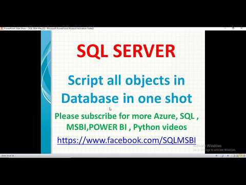 How to generate scripts of complete database in sql | sql scripts for all objects | scripts in sql