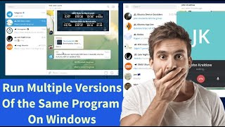 How To Install and Run Multiple Versions of the Same Program like Telegram, Skype on Windows screenshot 3