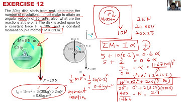 Lecture 12 - DYNAMICS - KINETICS of Rigid Body F=ma - Part 3