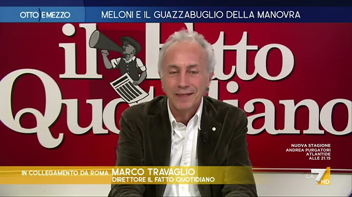 Travaglio: "La manovra  una discarica, uno passa e...