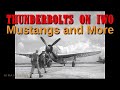 P-47N Thunderbolts on Iwo Jima; 7th AF P-51s; B-29s in AAF footage