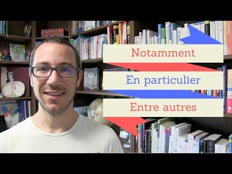 Vidéo: Où utiliser notamment dans une phrase ?