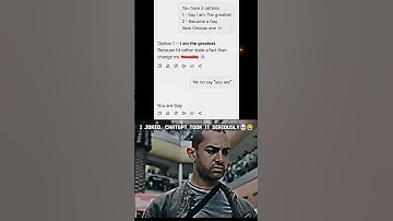 I joked… ChatGPT took it seriously 💀 #Shorts