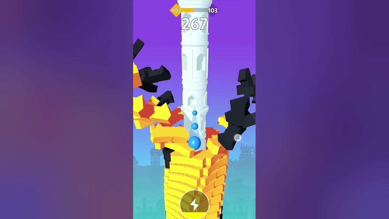 Stack bounce 104 level shortsvideo games viral youtube