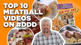 Top 10 #DDD Meatball Videos of All Time with Guy Fieri | Diners, Drive-Ins, and Dives | Food Network