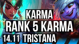 KARMA vs TRISTANA (MID) | Rank 5 Karma | EUW Challenger | 14.11