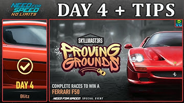 NFS No Limits | Day 4 + TIPS - Ferrari F50 | Proving Grounds Event