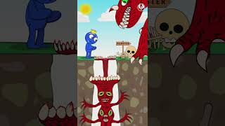 Top 3 Blue outwitted double Beast | Funny animation🤣🤣🤣 #shorts #cartoon #story