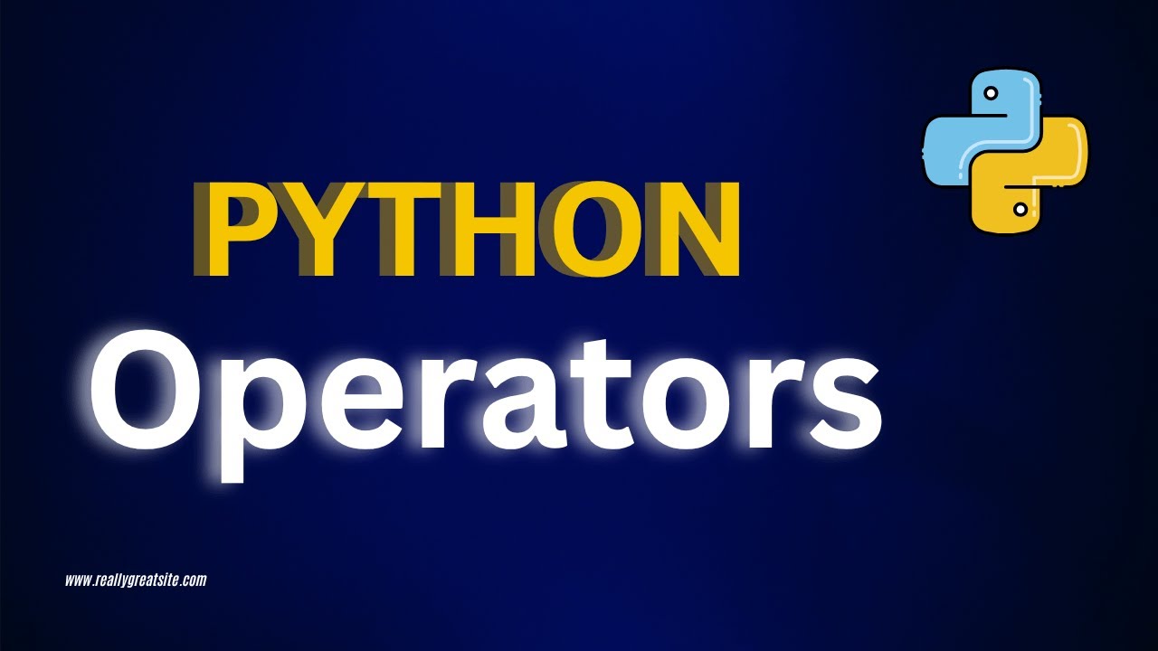 operators in python | python Tutorial for Beginners - YouTube