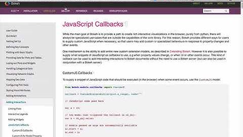 Linking plots in Bokeh