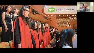 FY26-27 Cultural Grants Program Webinar (08/6/25 Session)