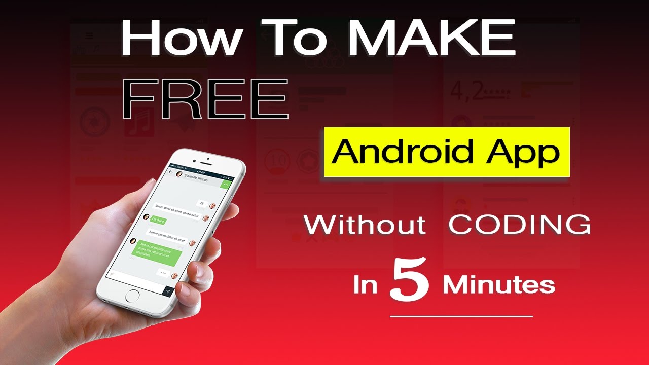 how to create a application easy and free