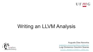 Writing an LLVM Analysis (part 1)