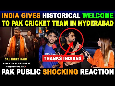 HISTORICAL WELCOME BY INDIA, PAK TEAM IN HYDERABAD VIRAL VIDEO 