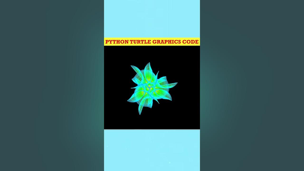 Python turtle graphics code design - YouTube