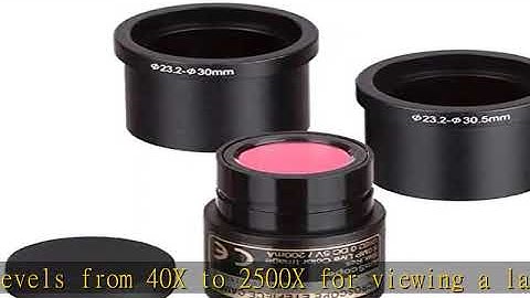 AmScope - 40X-2500X LED Digital Binocular Compound Microscope with 3D Stage + 5MP USB Camera