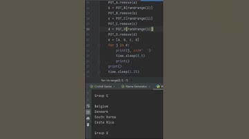 Fifa World Cup 2022 Draw using Python #fifa #worldcup #2022 #programming #coding #computers #ai