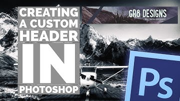 Create a CUSTOM HEADER for your Digital Documents in Photoshop