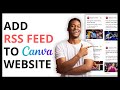 How to Add RSS Feed to Canva Website [FULL GUIDE]