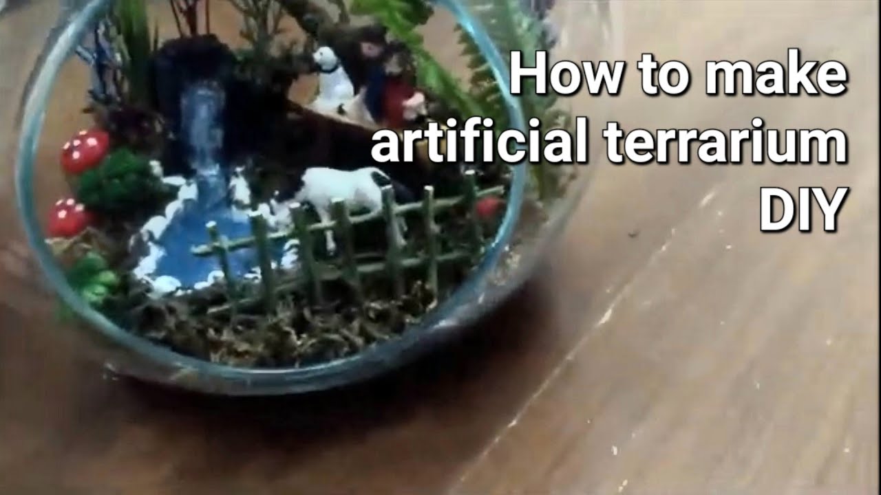 How to make artificial terrarium   DIY