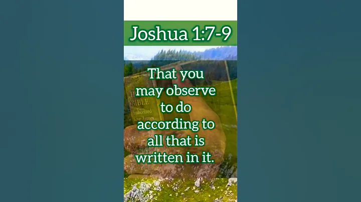 Be strong & courageous. Do not fear! Joshua 1:7-9