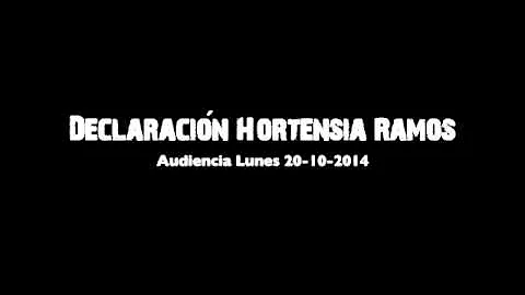 Declaracin Hortensia Ramos - Audiencia 20-10-14