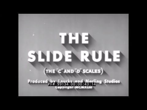 HOW TO USE A SLIDE RULE  (C&D SCALES)  ANALOG COMPUTER  MULTIPLICATION & DIVISION  99134