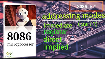 Addressing modes of 8086 microprocessor ( part 1 ) #8086microprocessor #addressingmodes