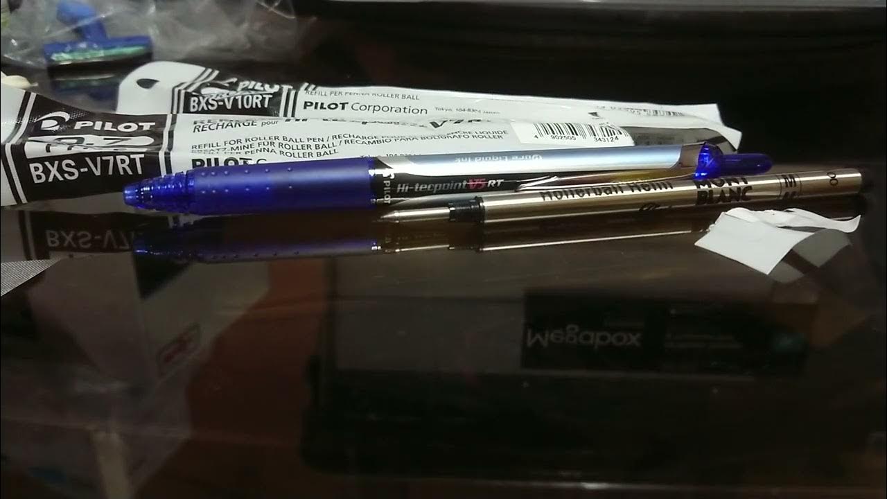 Pilot rollerball refills used on Montblanc rollerball pen YouTube