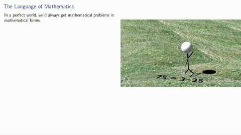 Translating into a mathematical statement