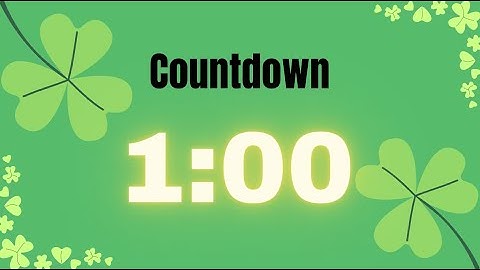 1 Minute Countdown Timer: St. Patrick
