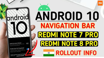REDMI NOTE 7 PRO ANDROID 10 | REDMI NOTE 8 PRO ANDROID 10 | ANDROID 10 NEVIGATION BAR | MIUI 11.1
