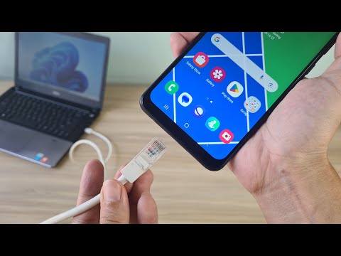 Share INTERNET from Phone to PCLaptop via Ethernet cable by NETVN82