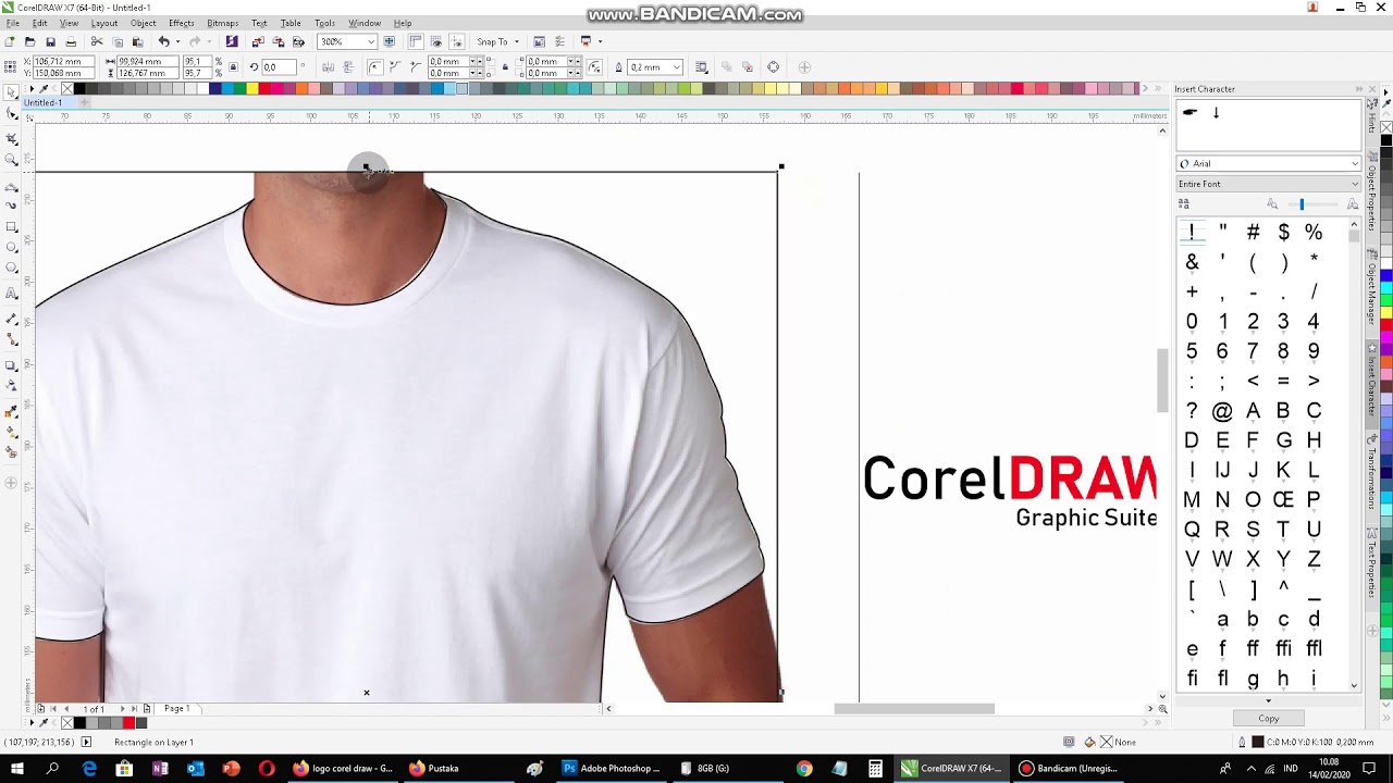 Download coreldraw - mock up logo on t-shirt - YouTube