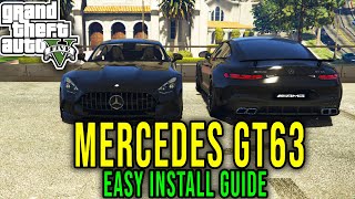 MERCEDES-AMG GT63 COUPE (ADD-ON) - HOW TO INSTALL AND SPAWN [SHOWCASE] - GTA 5