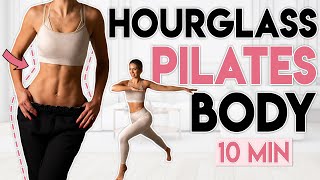 HOURGLASS PILATES BODY 🔥 Full Body Fat Burn | 10 min Workout