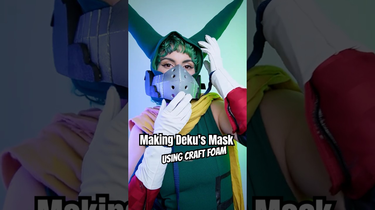 👀 you asked, so I answered: Deku mask tutorial 👀 #cosplayprops #cosplaytutorial #dekucosplayk