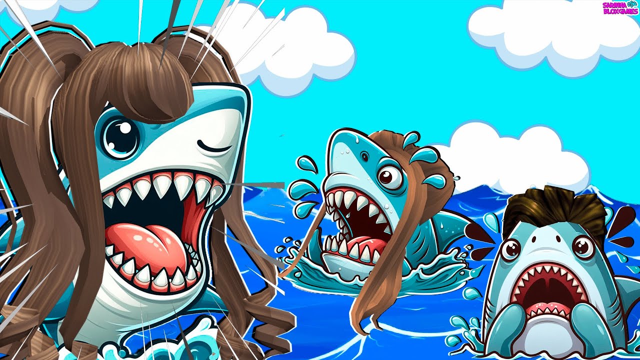 VIREI O MEGALODONTE, O MAIOR TUBARÃO QUE JÁ EXISTIU!! Be a Shark - Roblox