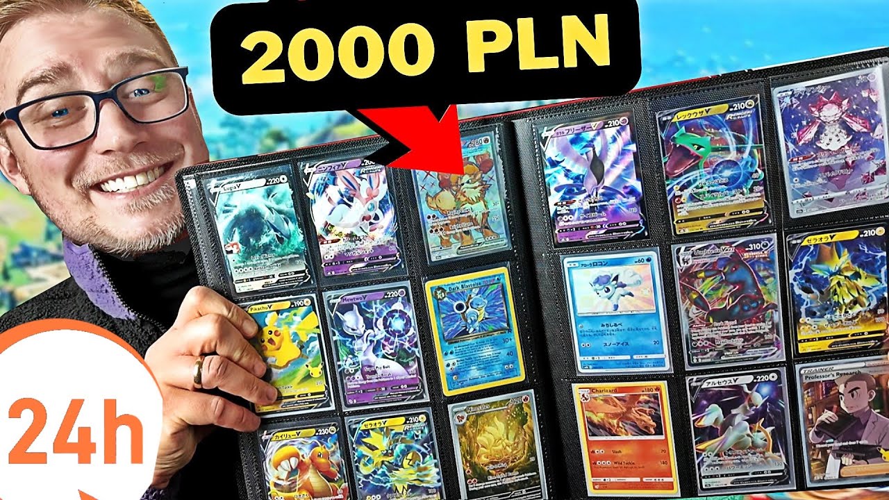 MIAŁEM *24 GODZINY* NA WYMIANY *KARTAMI POKEMON* 😲
