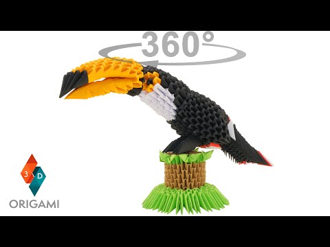 3D Origami - Toucan - 360°
