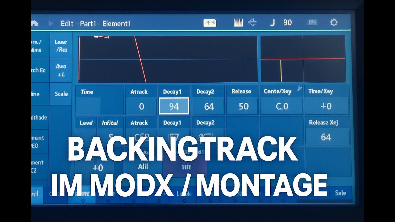 Backing Track in den Yamaha Modx Montage laden, eine einfache ...