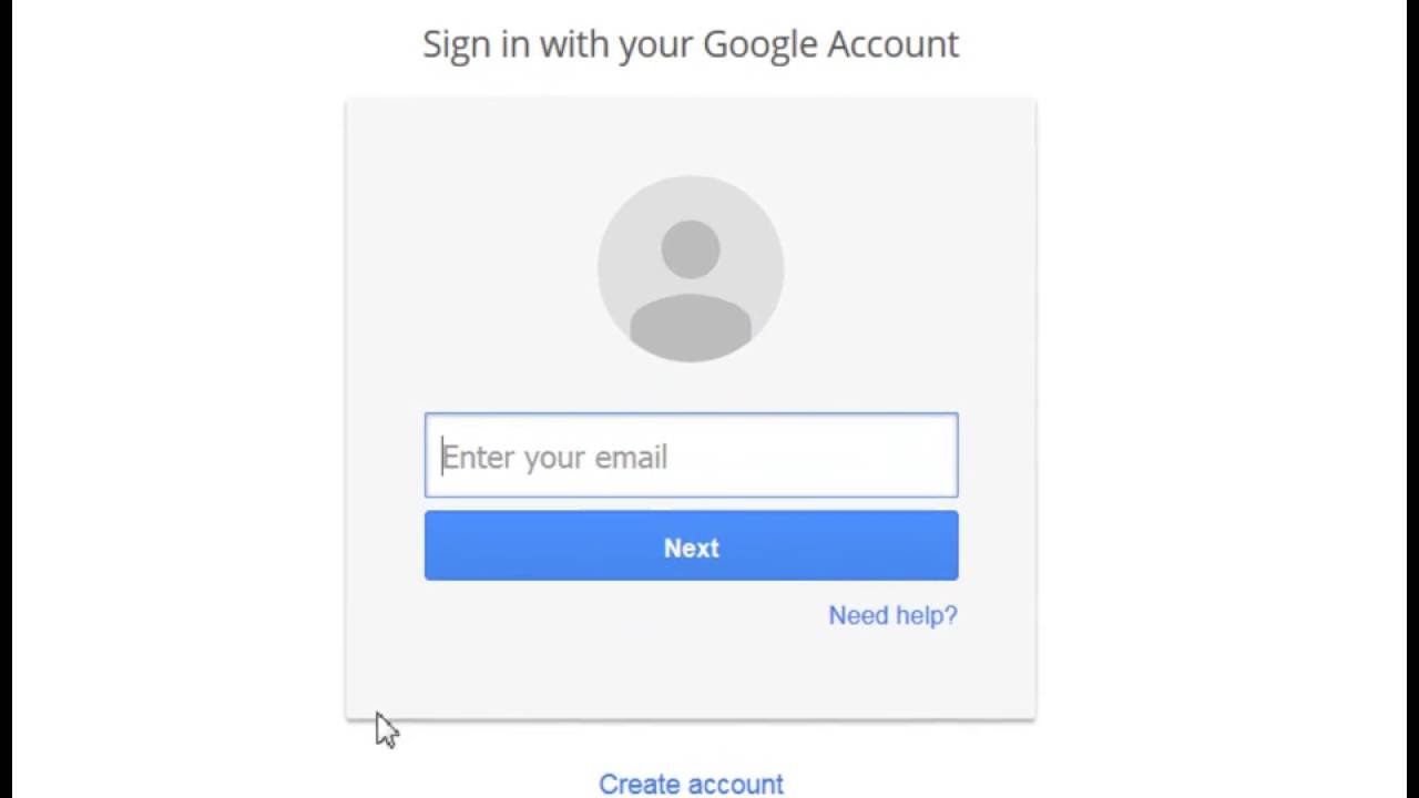 Gmail sign in