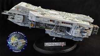 Epic Scratchbuilt Interstellar Spaceship  Kitbash Model USS Pathfinder RV01