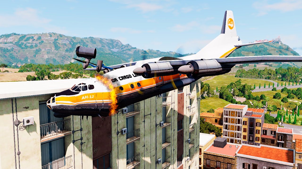 Me divertindo batendo aviões no BeamNG