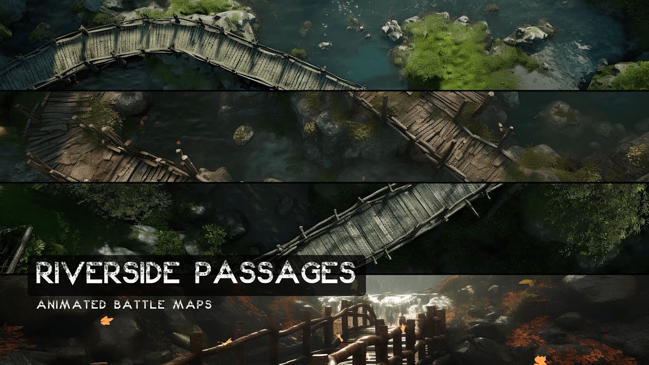 D&D Riverside Passages Trailer Animated Battle Maps YouTube
