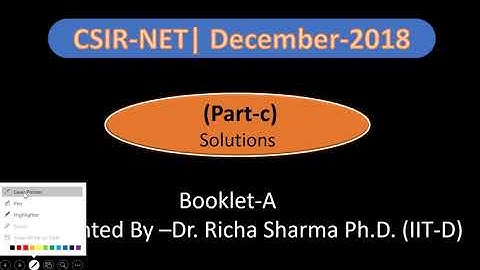 CSIR-NET-December-2018| Physical Science| Part-C Solution | (2 of 3)