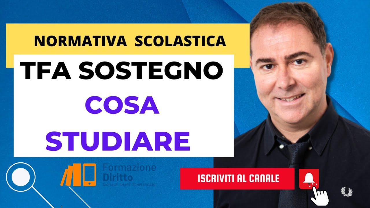 TFA Sostegno 2023 : cosa studiare