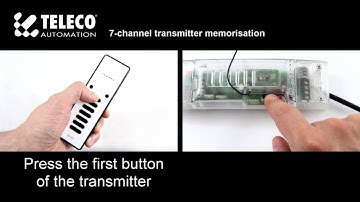 7-channel transmitter memorisation